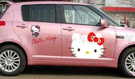 Kumpulan Mobil  Modifikasi Stiker  Hello  Kitty 