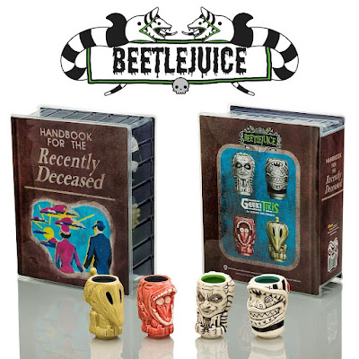 San Diego Comic-Con 2022 Exclusive Beetlejuice Geeki Tikis Mugs by Beeline Creative, Entertainment Earth & Toynk
