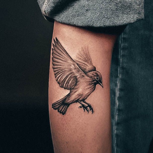 40 tatuagens de pardal delicadas e encantadoras para mulheres