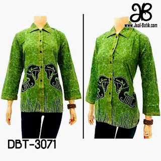 Blouse Batik Lengan Panjang