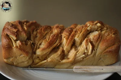 Cake tressé vanille pommes cannelle