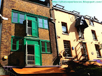 Details of some facades in Neal's Yard, London. Detalles de algunas fachadas en Neal's Yard, Londres.