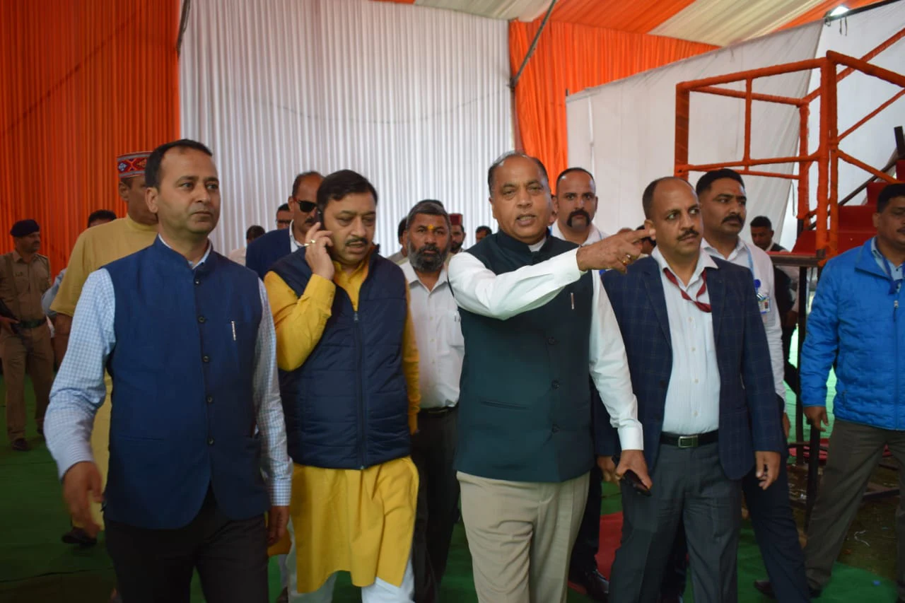 Himachal CM Jai Ram Thakur takes stock of preparations for PM's Chamba rally
