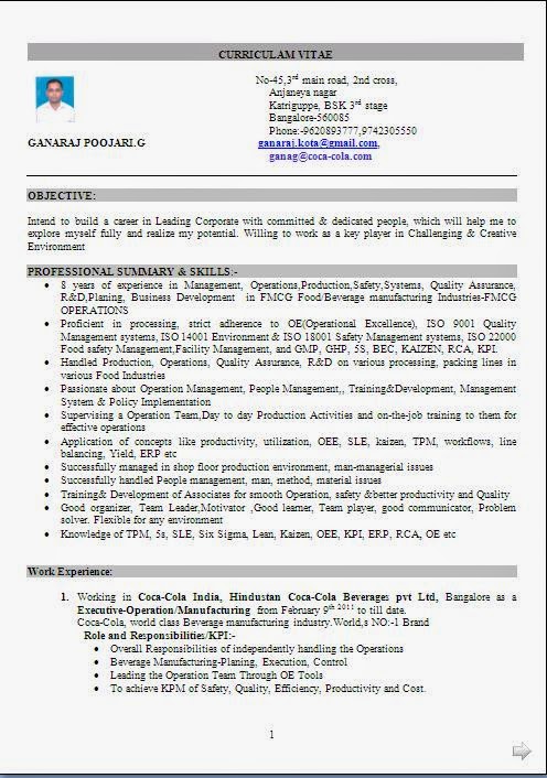 Best resume format free download