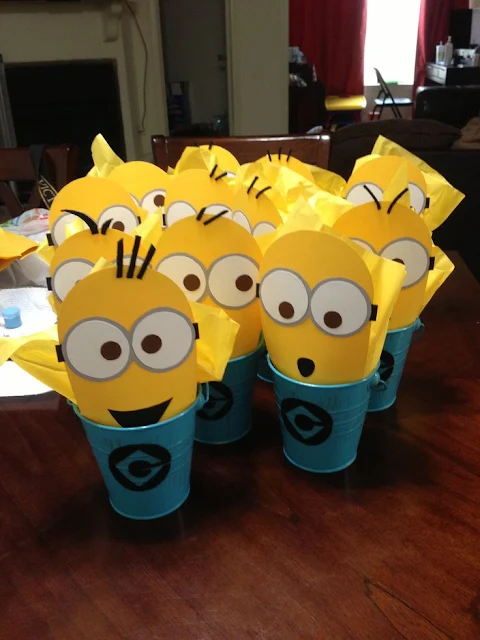 Minions: centros de mesa, dulceros, recuerdos de fiesta, sorpresas o souvenires.