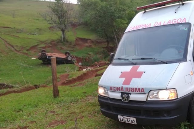 Jovens perdem a vida após capotamento de veículo em Campina da Lagoa