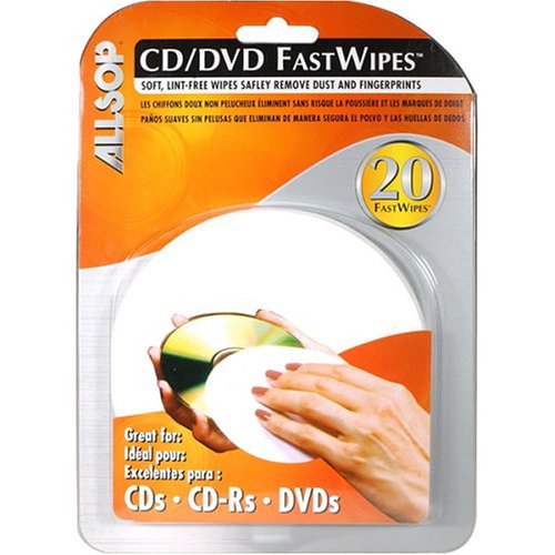 Allsop CD and DVD FastWipes
