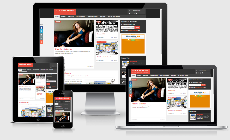 Responsive Blogger Template Belastic