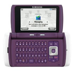 Technical Details 3G-enabled messaging phone in plum with side-flipping full QWERTY keyboard. Compatible with T-Mobile's