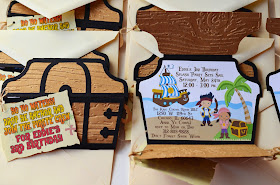 handmade pirate chest invitations