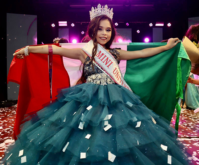 La yucateca Renata González, representando a México, gana Mini Universo edición 2021