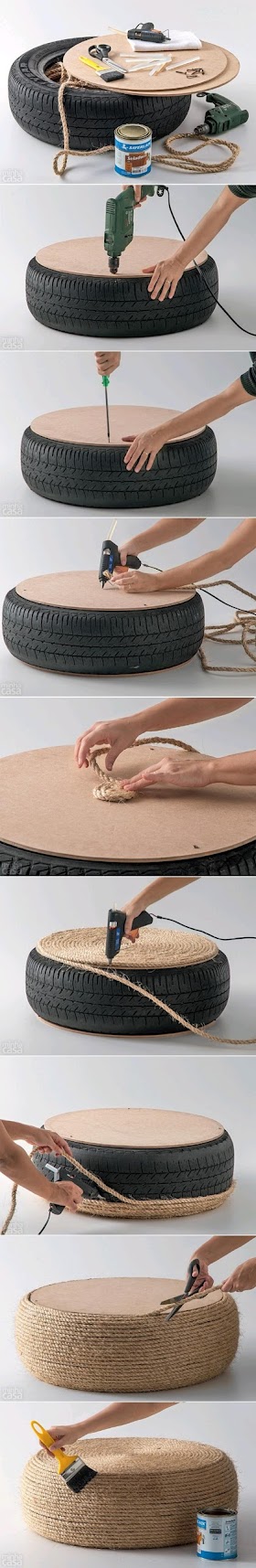 #DIY : Tire Ottoman