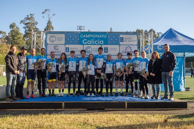 Lorena Patiño e Miguel Rodríguez fan gala do seu ritmo internacional no Campionato de Galicia de Ciclocrós