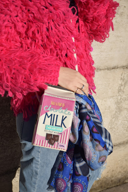 milk bag maglione fucsia