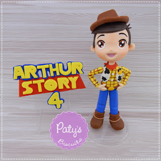 Topo de bolo Woody (Toy Story) - Festa Infantil - Paty's Biscuit