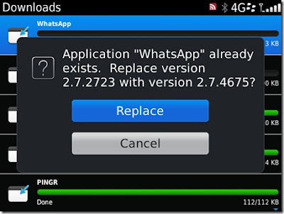 WhatsApp for BlackBerry Updated to v2.7.4675