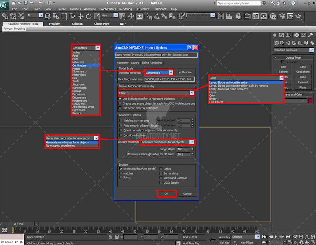  Tutorial Export Gambar Autodesk AutoCAD ke 3Ds MAX