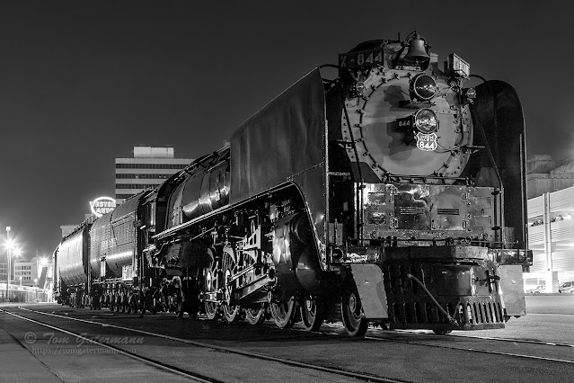 UP 844 sitting on Track 27 at KC Union Station