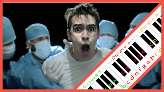 This Is Gospel by Panic! At The Disco Piano / Keyboard Easy Letter Notes for Beginners