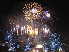 New Year fireworks, Edinburgh