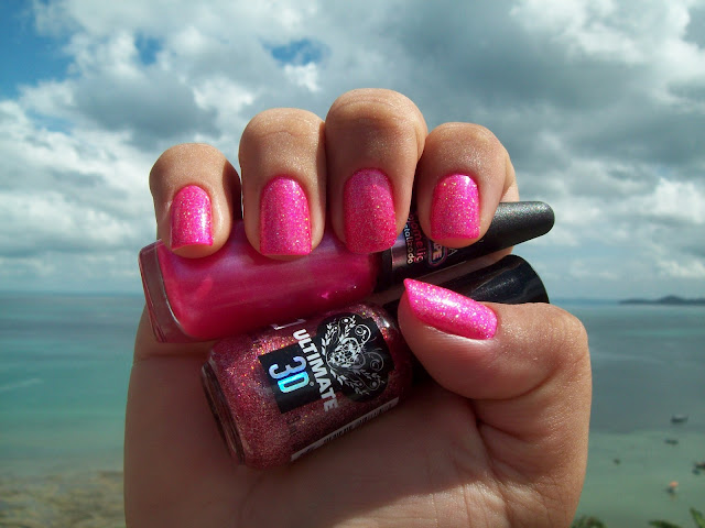 Esmalte 3D metalizado - #bjomeliga Metalizado da Coleção Rebelde, Impala; Fireworks, Ultimate 3D da Top Beauty