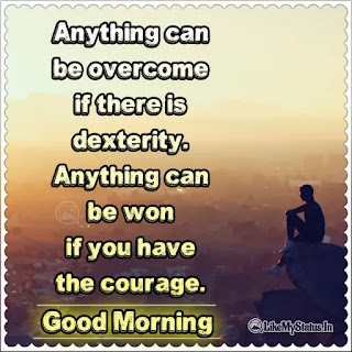 Motivation quote with good morning