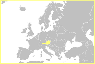 Situación de Austria en Europa