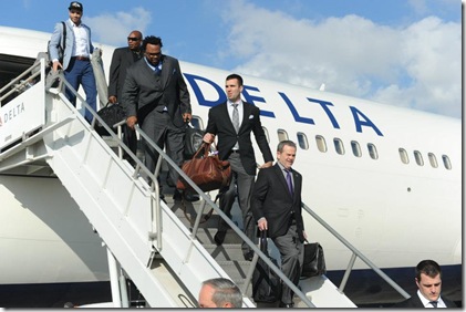 Ravens arrive at NOLA