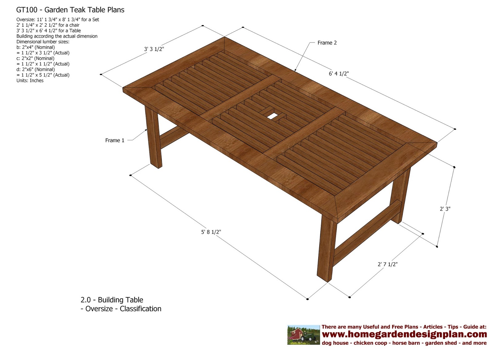 ... - Garden Teak Tables - Woodworking Plans - Outdoor Furniture Plans