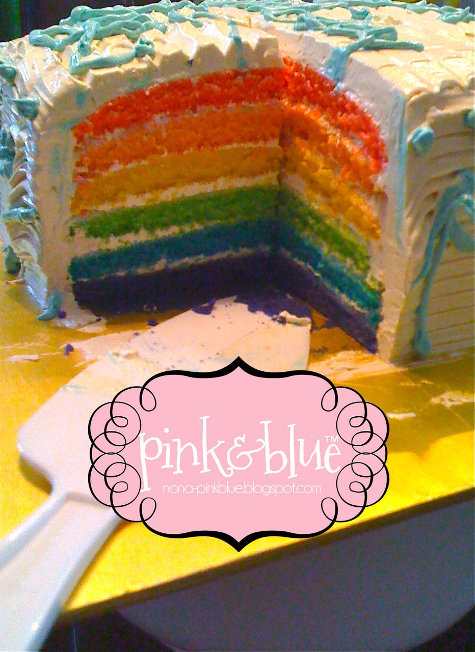 Pink&blue: Rainbow Cake & Strawberry Tiramisu