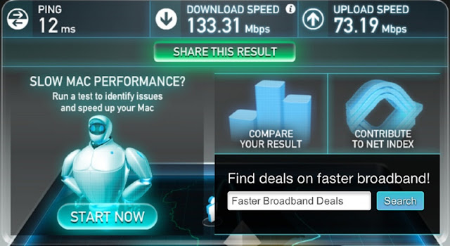 Now Check Your Internet Speedtest