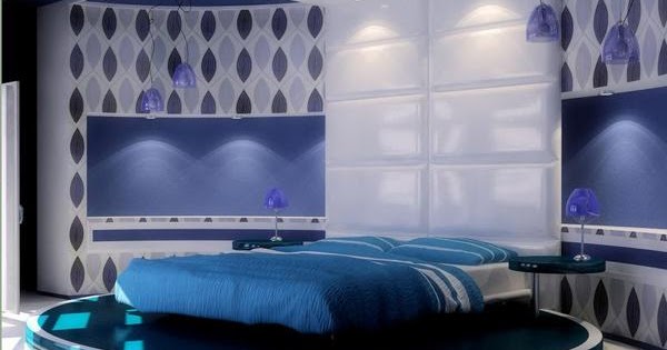 Desain Kamar Tidur Berwarna Biru  Rancangan Desain Rumah 