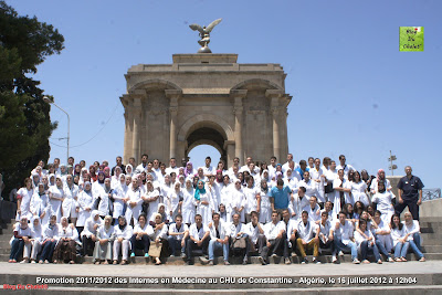 Photo N4: Promotion 2011/2012 des Internes en Médecine au CHU de Constantine - Algérie, le 16 juillet 2012