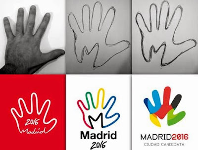 proceso del diseño del logotipo de la candidatura a las Olimpiadas de madris