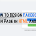 How to Design Facebook Login Page in HTML and CSS | csccomsats