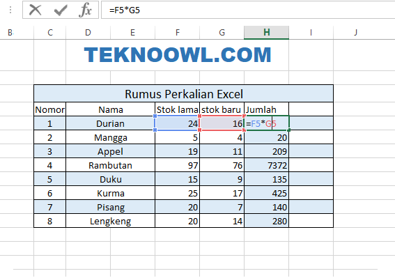 Rumus Perkiraan Microsoft Excel Lengkap