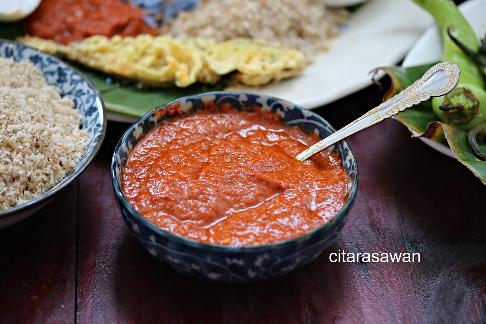 Nasi Kerabu Sambal Tumis Sambal Lada Dan Sambal Ikan Resepi Terbaik