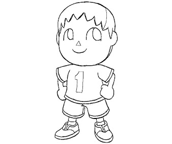 #5 Villager Coloring Page