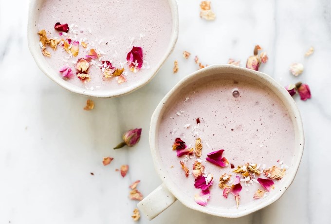 Vanilla Rose Moon Milk #drinks #milk