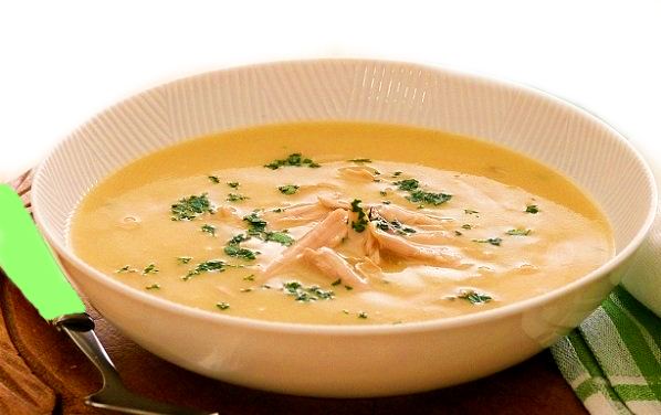 turkey soup with herbed dumplings