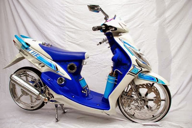 Modifikasi Yamaha Mio velg 17