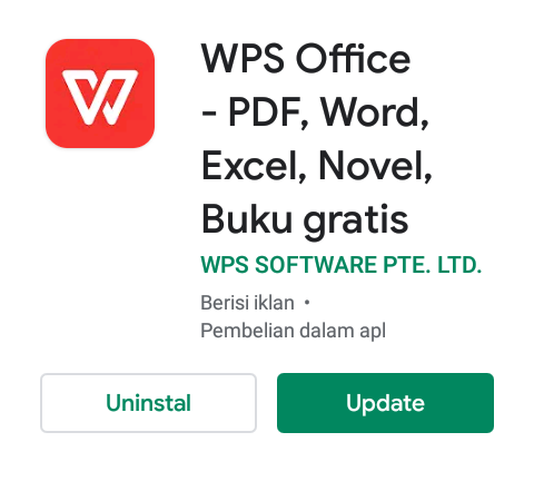 Aplikasi WPS Office - PDF, Word, Excel, Novel, Buku Gratis