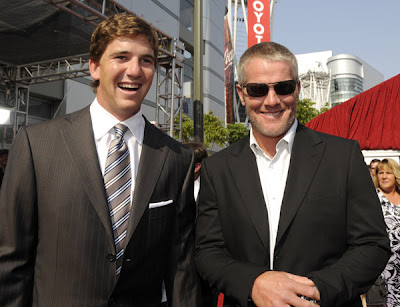 funny brett favre pictures. Eli and Brett Favre – I really