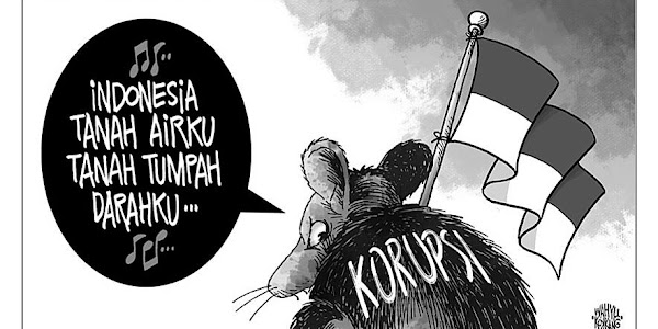 Memahami Arti Tikus Pegang Bendera Menyanyi Indonesia Raya | Clekit Kartun Wahyu Kokkang