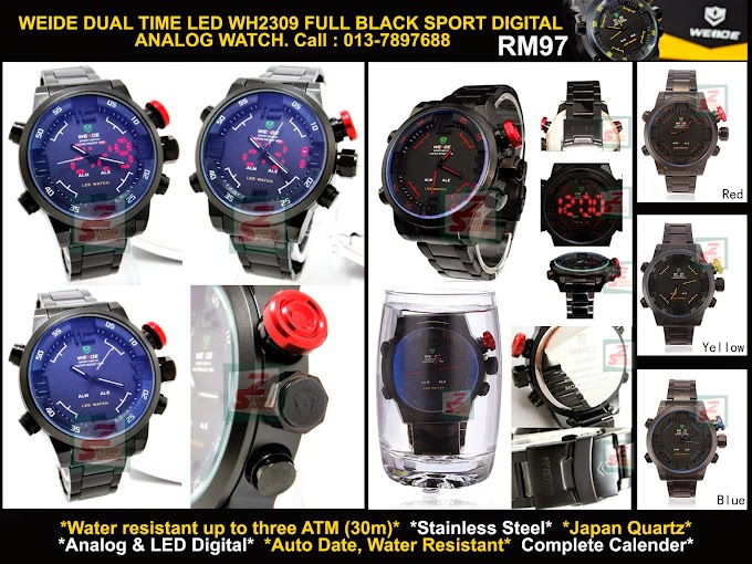 Weide Dual Time Led Sport Digital Watch