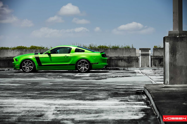 2012 Ford Mustang Boss 302 on Vossen Wheels