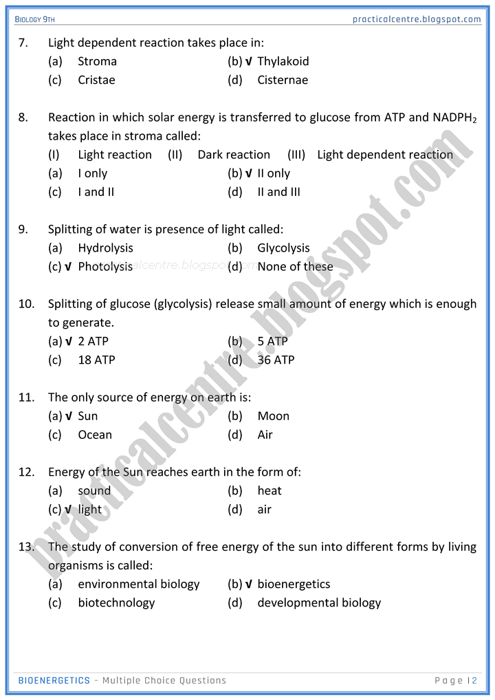 bioenergetics-mcqs-biology-9th-notes