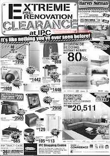 Harvey Norman Extreme Pre-Renovation Clearance Sale 2017