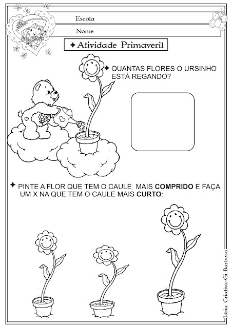 Resultado de imagem para atividades primavera educação infantil 4 a 5 anos