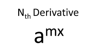 Find Nth Derivative Of `a^(mx)` ||   YouTube 